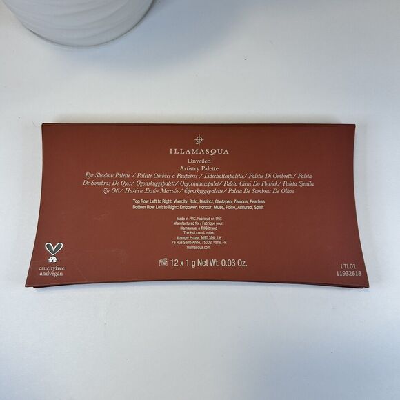 NEW Illamasqua Unveiled Artistry Palette 12 Powder Eye Shadow Nudes - Picture 6 of 6